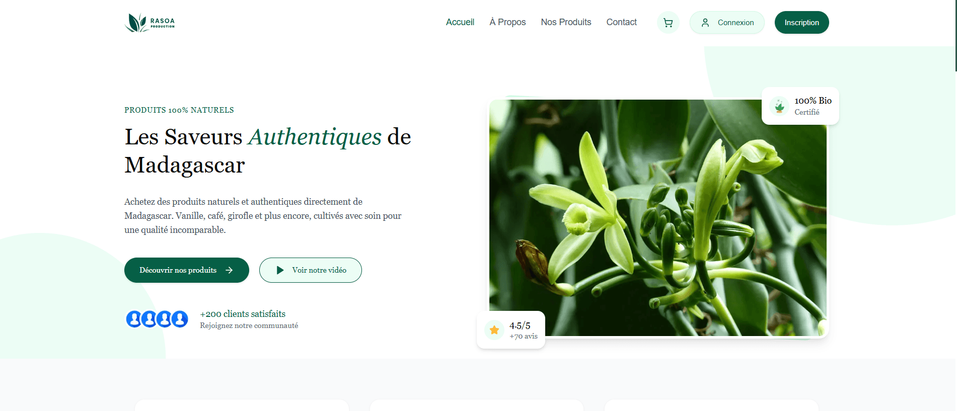Rasoa Production – E‑commerce